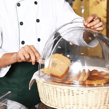 Round Display Basket- Plastic with Clear Dome Lid