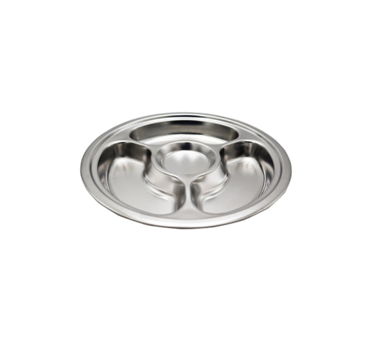 Round Metal 4 Division Plate