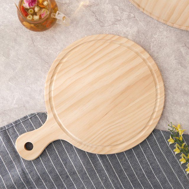 Round Wooden Pizza Board 32x22cm