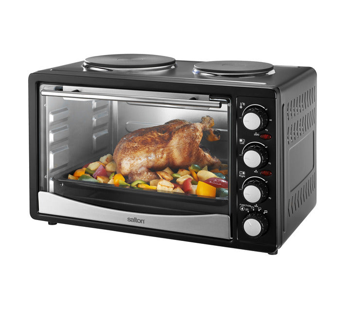 Salton 2 Plate Oven Black