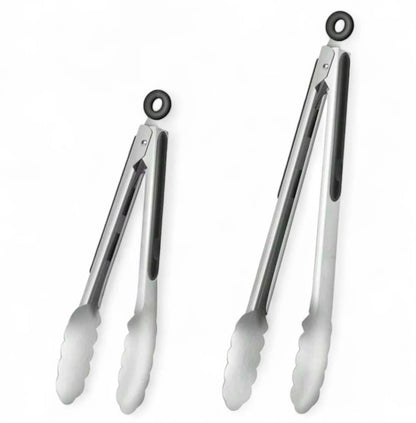 Saviola 2-Piece Long Handle Silicone Braai Tongs Set