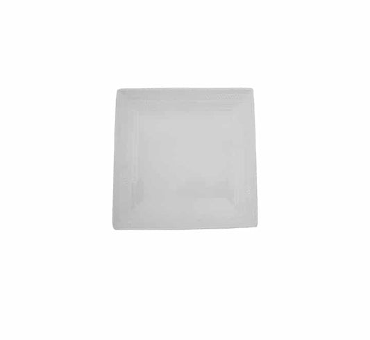 Side Plate Square with Pattern Rim 22cm