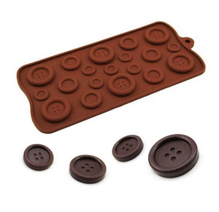 Silicone Buttons Chocolate Mould