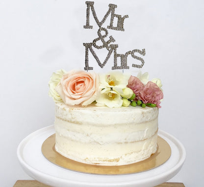 Silver Cake Topper