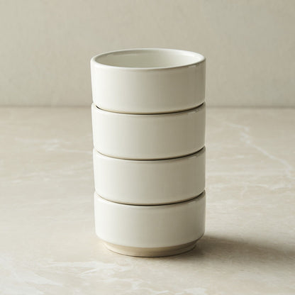 Small Ceramic Bowl - 12x7cm Off-White