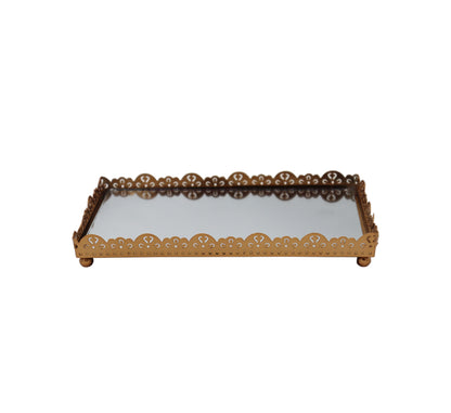 Small Rectangular Mirror Tray 21x11cm