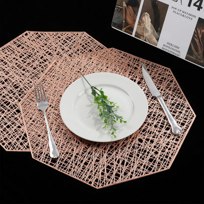Table Mat Rose Gold - Octagonal