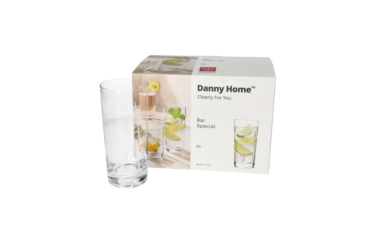 Tall Cocktail Glasses 6pcs