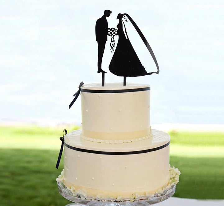 Wedding Cake Topper - Black