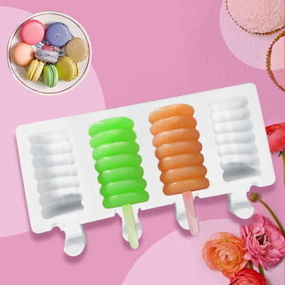 White Silicone Ice Cream Choc Mould