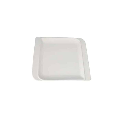 White Square Ceramic Side Plate - 20cm