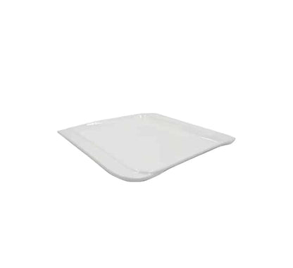White Square Ceramic Side Plate - 20cm