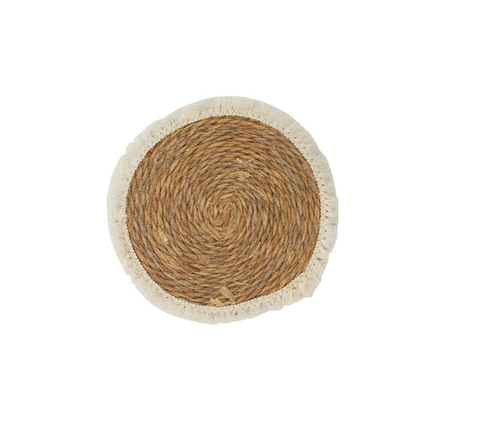 Woven Placemat with Fringe 30cm