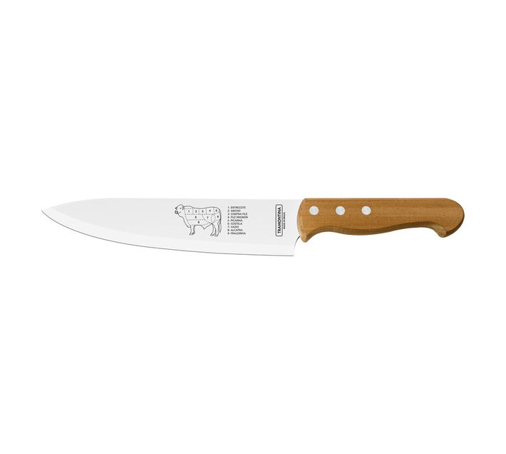 Tramontina  Stainless Steel Meat Knife - Silver/Brown